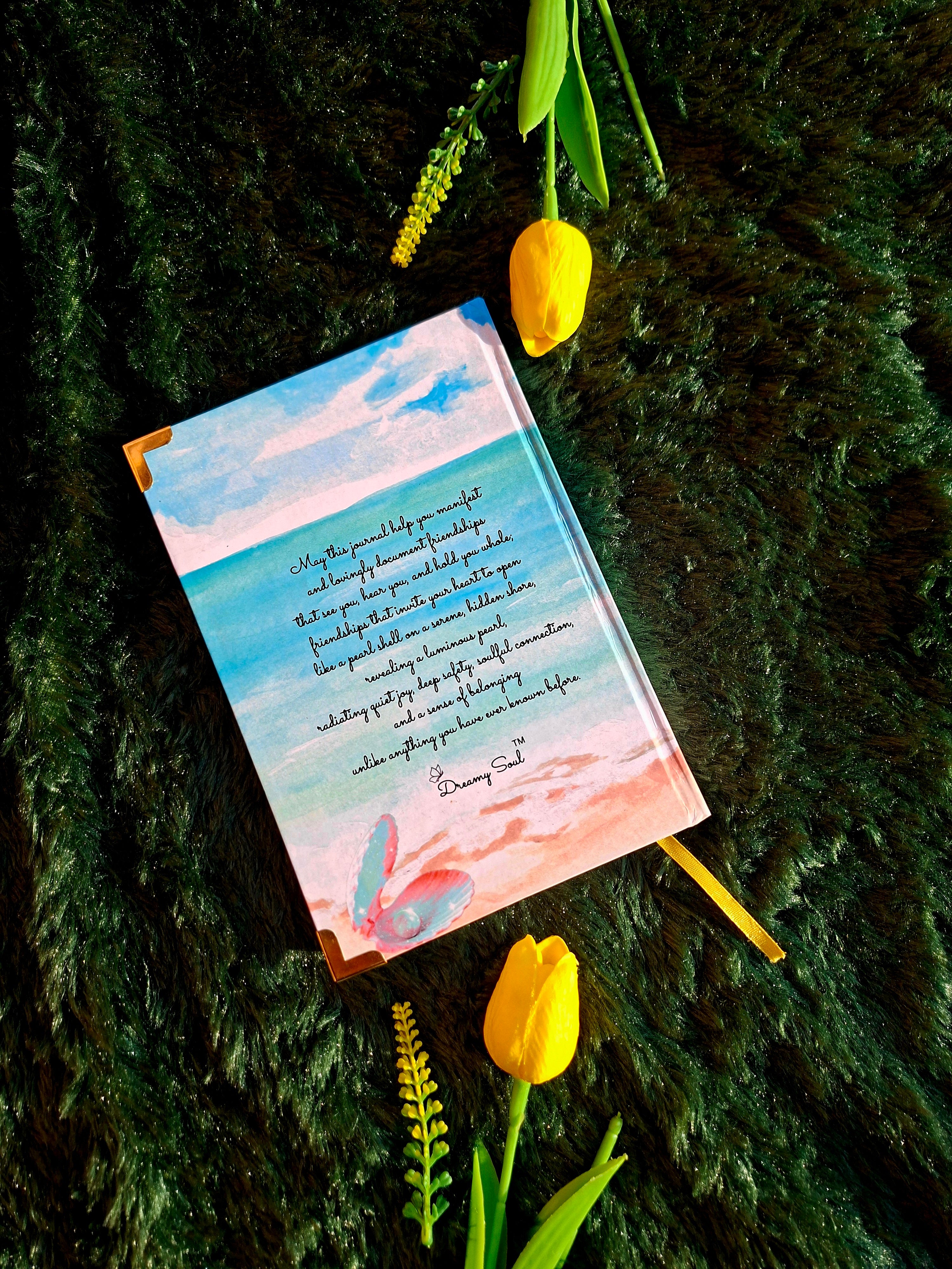 The Pearl of Soulful Friendships - Diary (A5 Size) + Affirmation & Meditation Cards