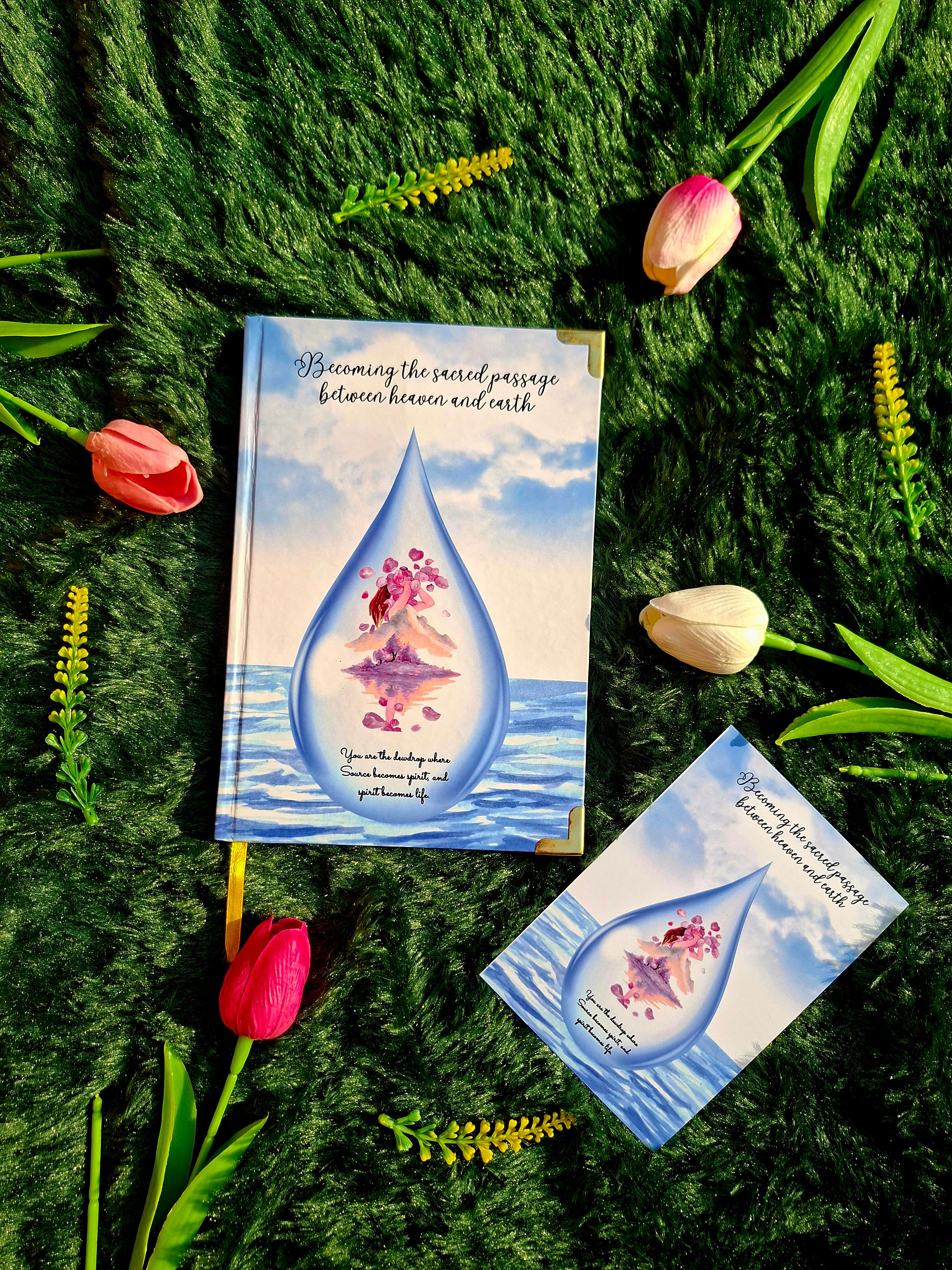 Sacred passage between heaven and earth - Diary (A5 Size) + Affirmation & Meditation Cards