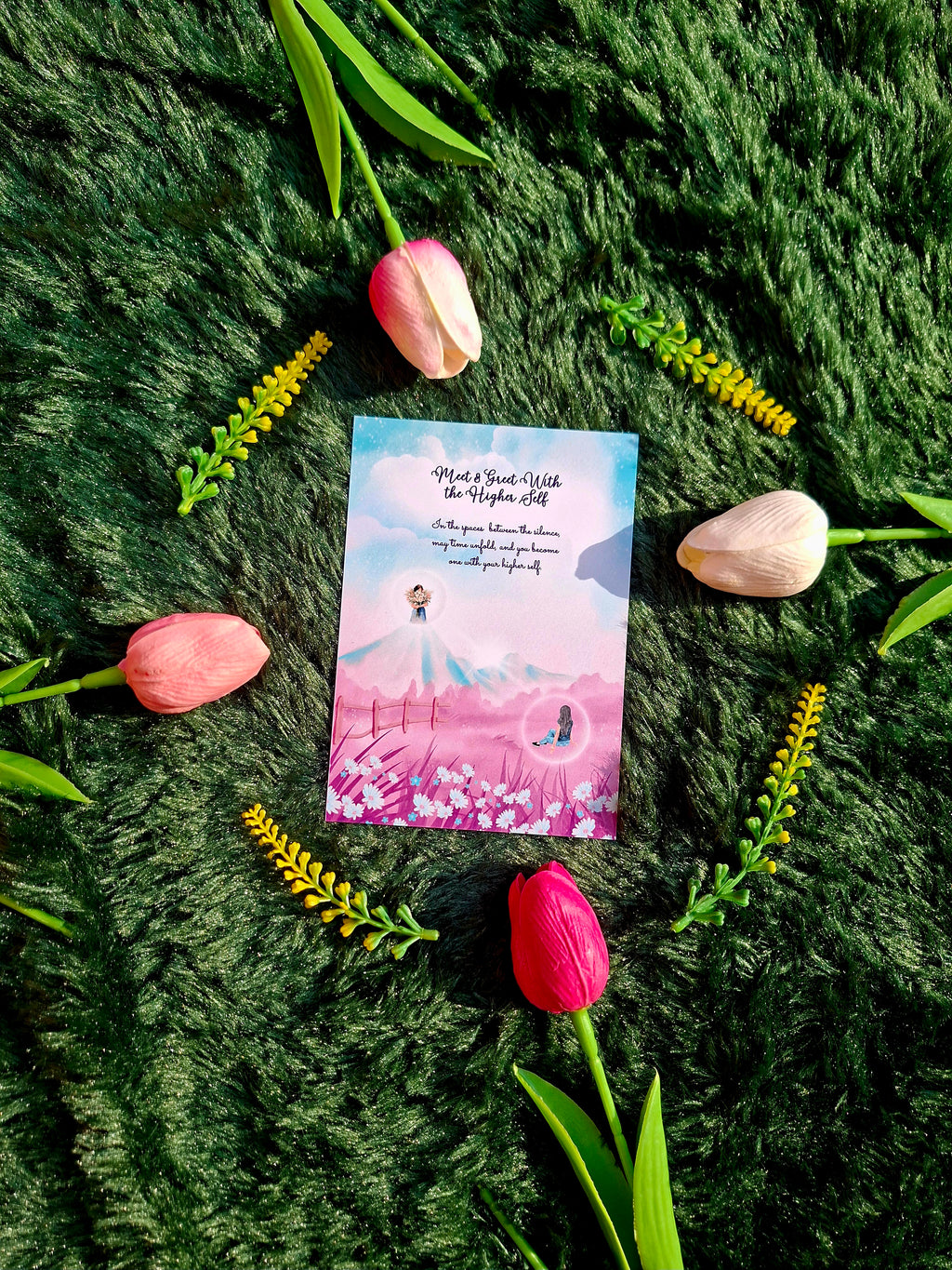 Meet and Greet With Higher Self - Diary (A5 Size) + Affirmation & Meditation Cards
