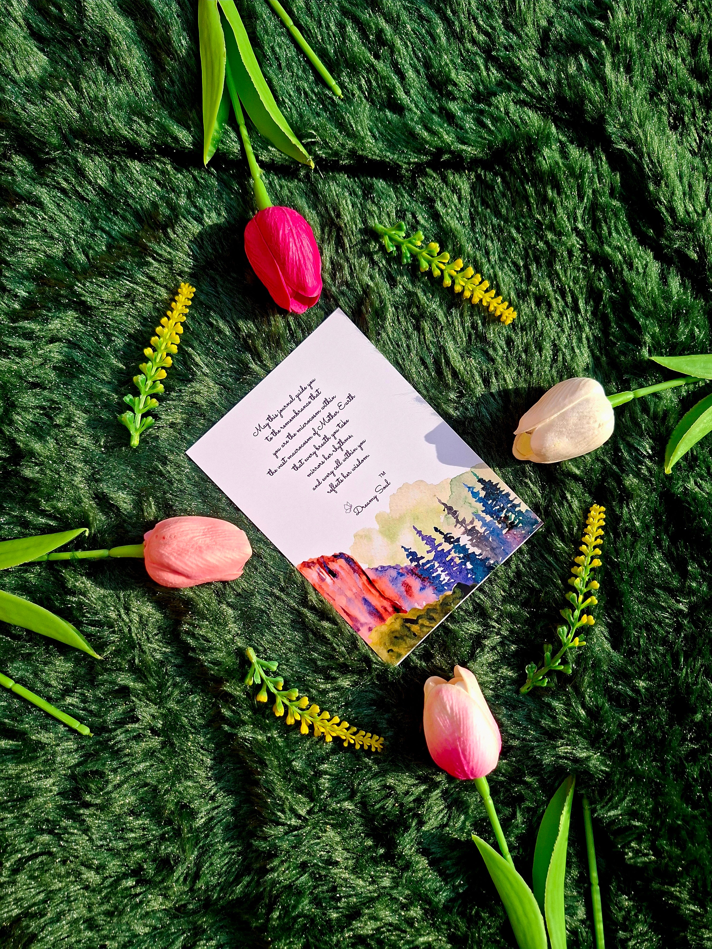 The Daughter of Earth - Diary (A5 Size) + Affirmation & Meditation Cards