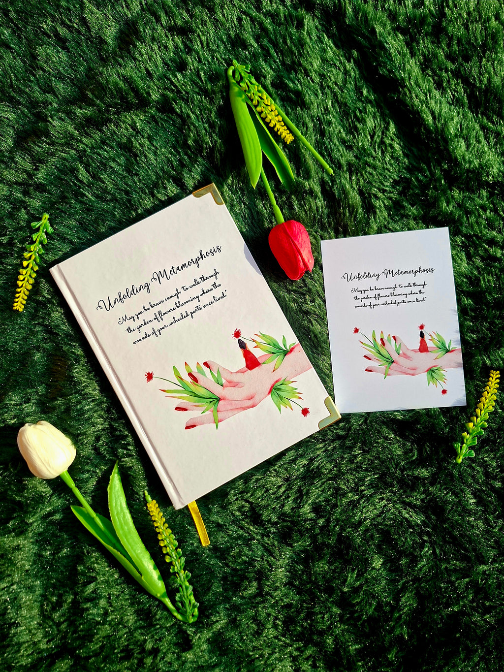 Unfolding Metamorphosis - Executive Diary + Affirmation & Meditation Cards
