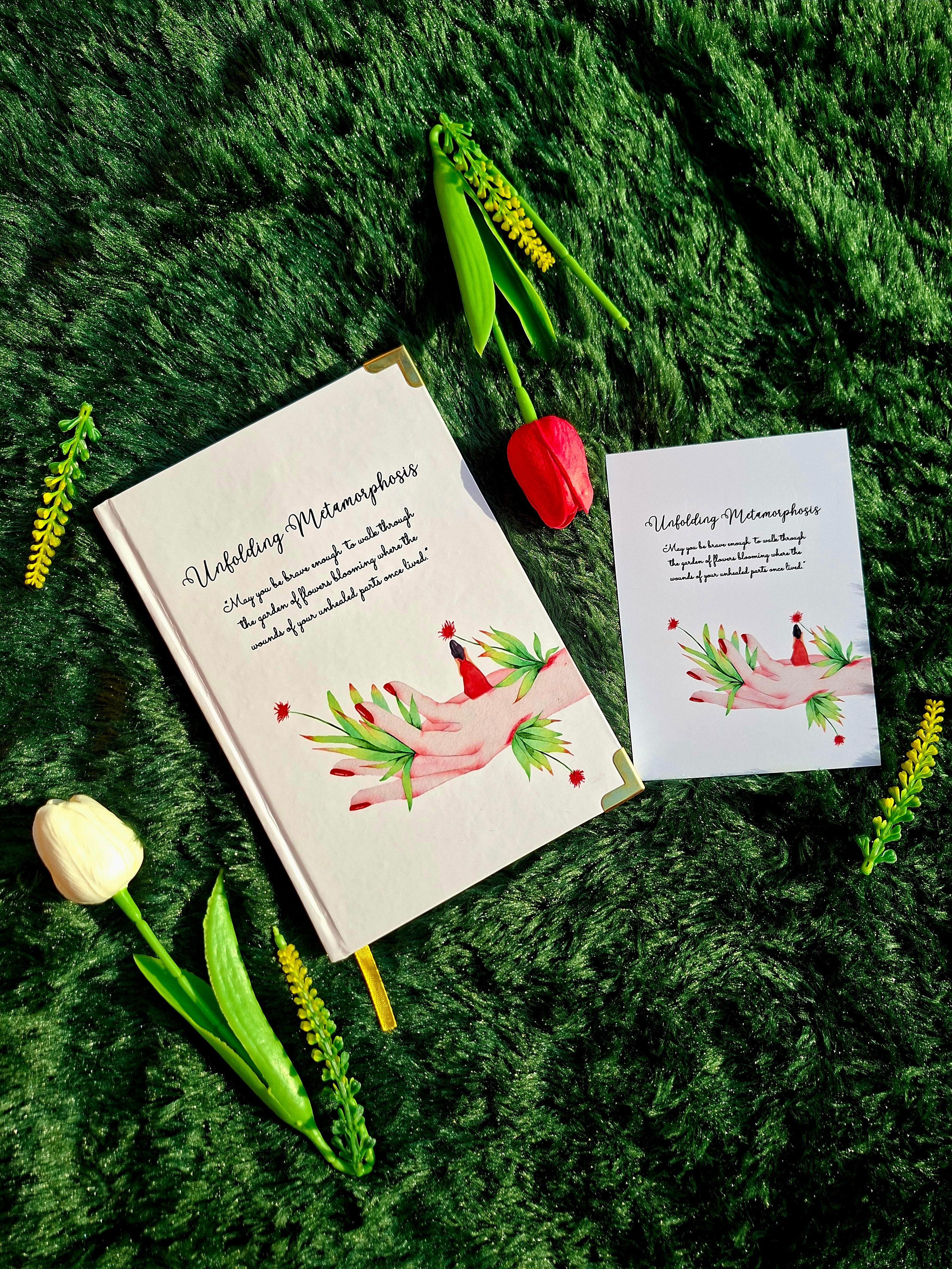 Unfolding Metamorphosis - Executive Diary + Affirmation & Meditation Cards