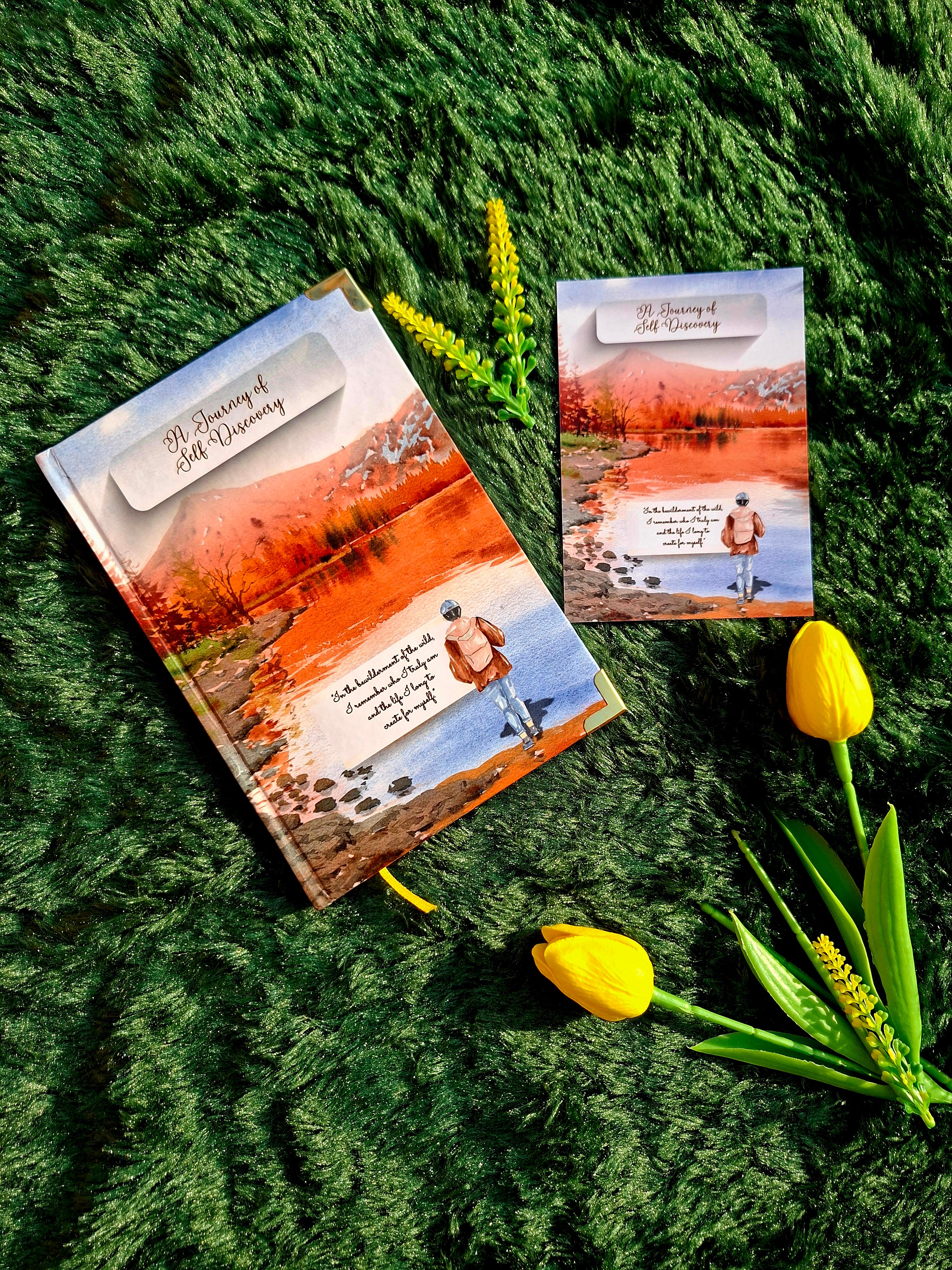 A Journey of Self Discovery - Diary (A5 Size) + Affirmation & Meditation Cards