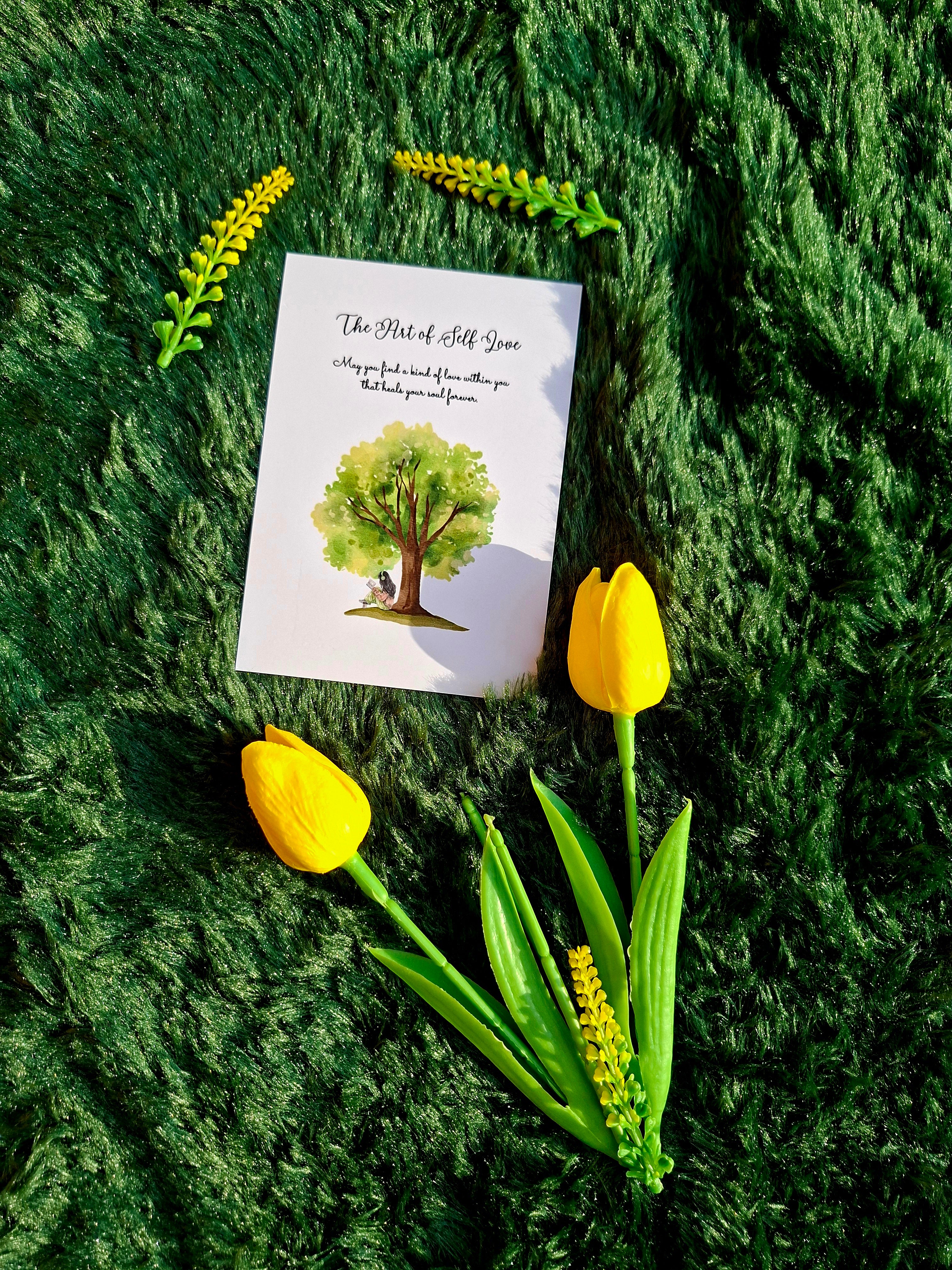 The Art of Self Love - Diary (A5 Size) + Affirmation & Meditation Cards
