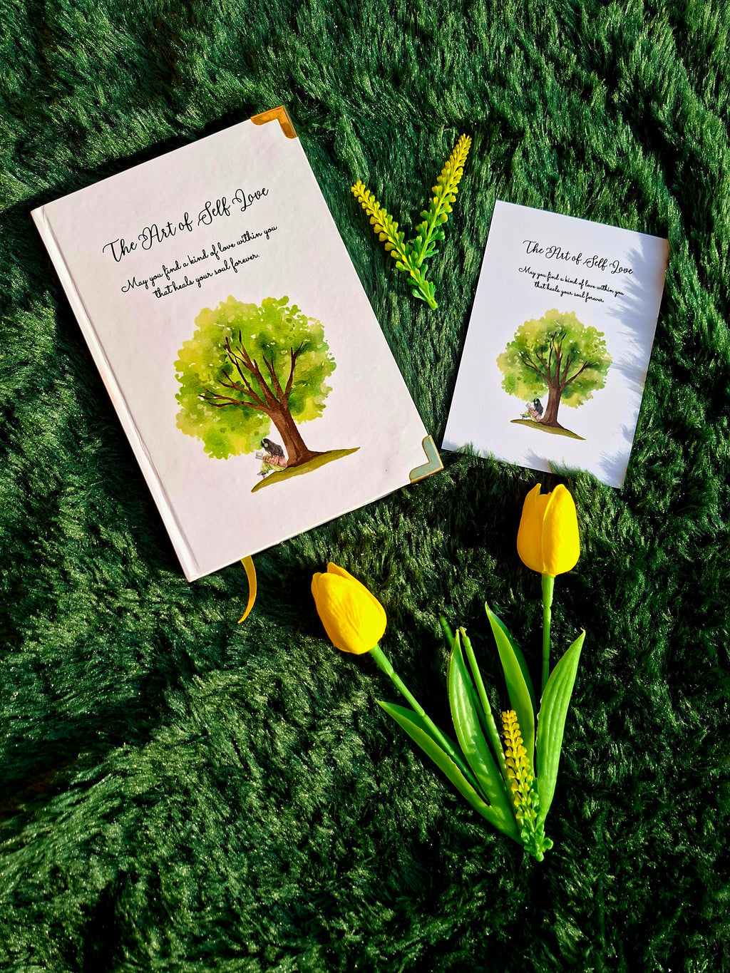 The Art of Self Love - Diary (A5 Size) + Affirmation & Meditation Cards