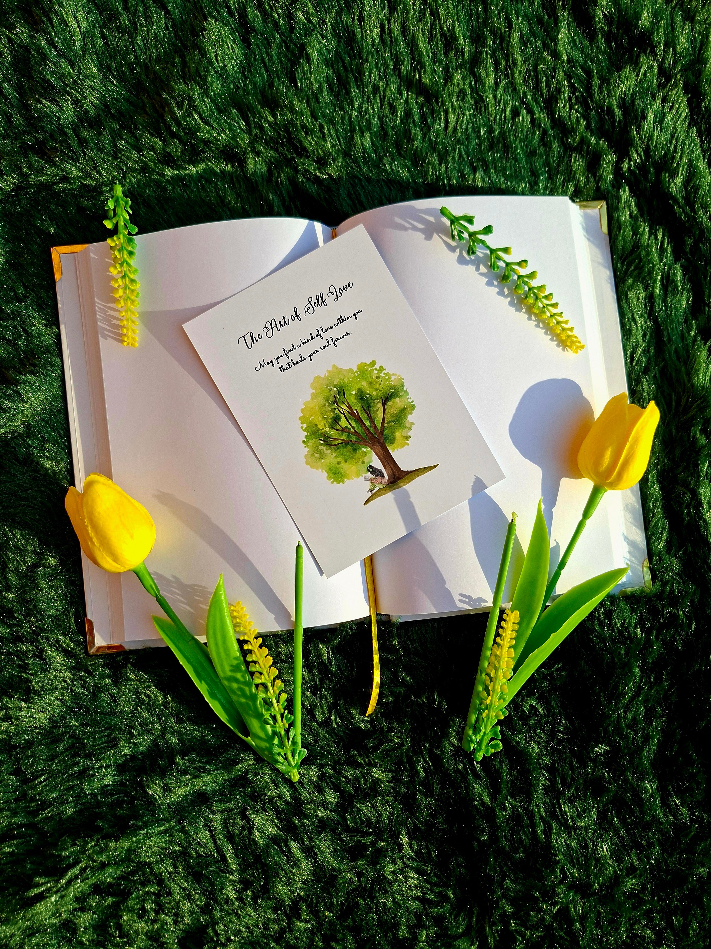 The Art of Self Love - Diary (A5 Size) + Affirmation & Meditation Cards