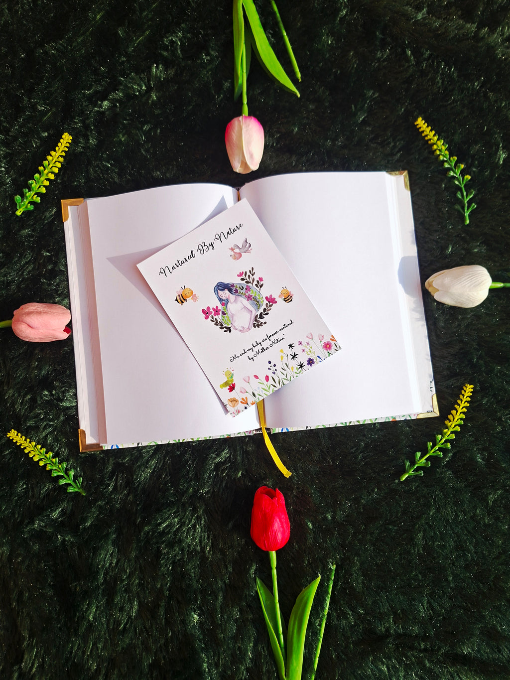Nurtured by Nature- Diary (A5 Size) + Affirmation & Meditation Cards