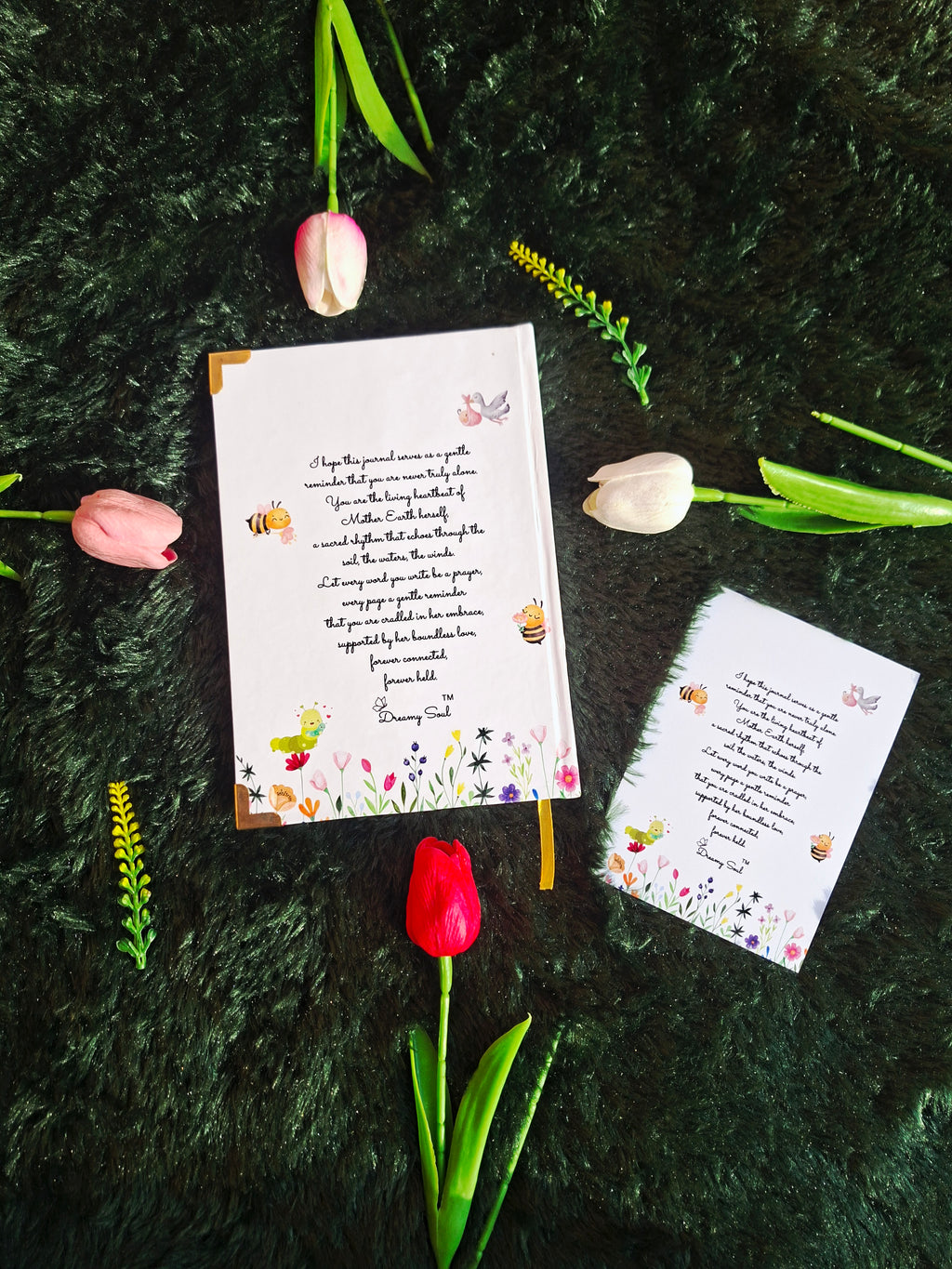 Nurtured by Nature- Diary (A5 Size) + Affirmation & Meditation Cards