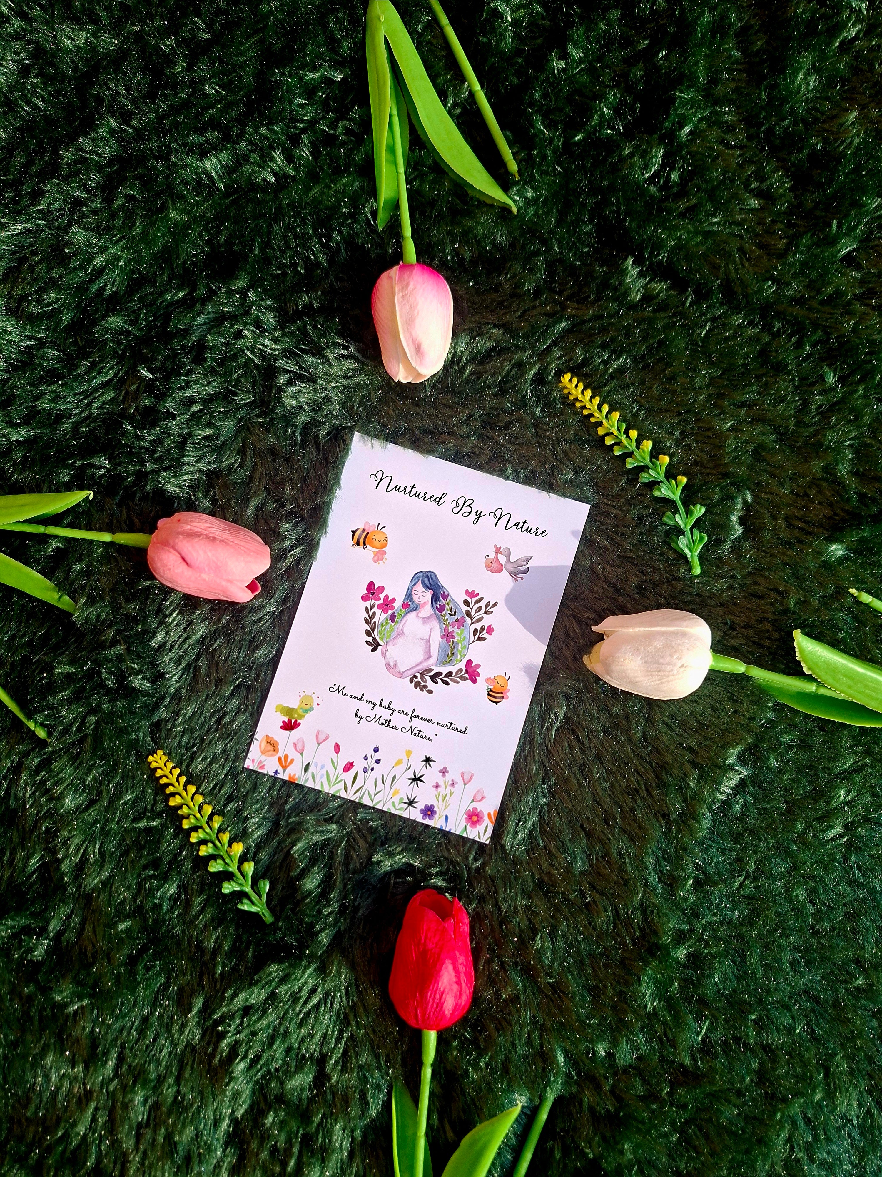 Nurtured by Nature- Diary (A5 Size) + Affirmation & Meditation Cards