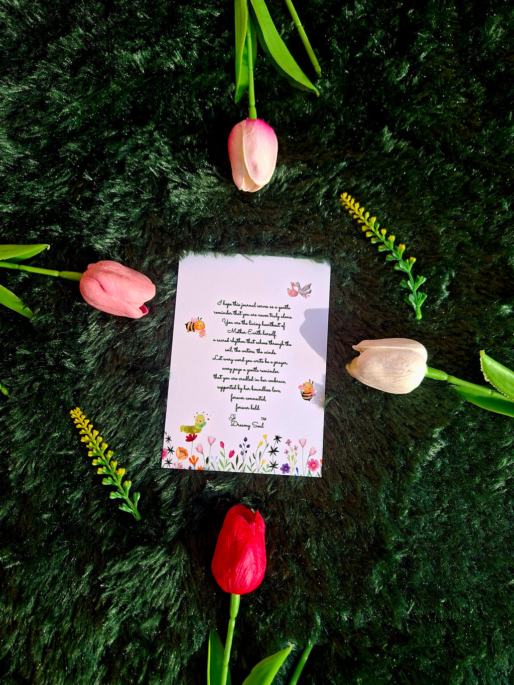 Nurtured by Nature- Diary (A5 Size) + Affirmation & Meditation Cards
