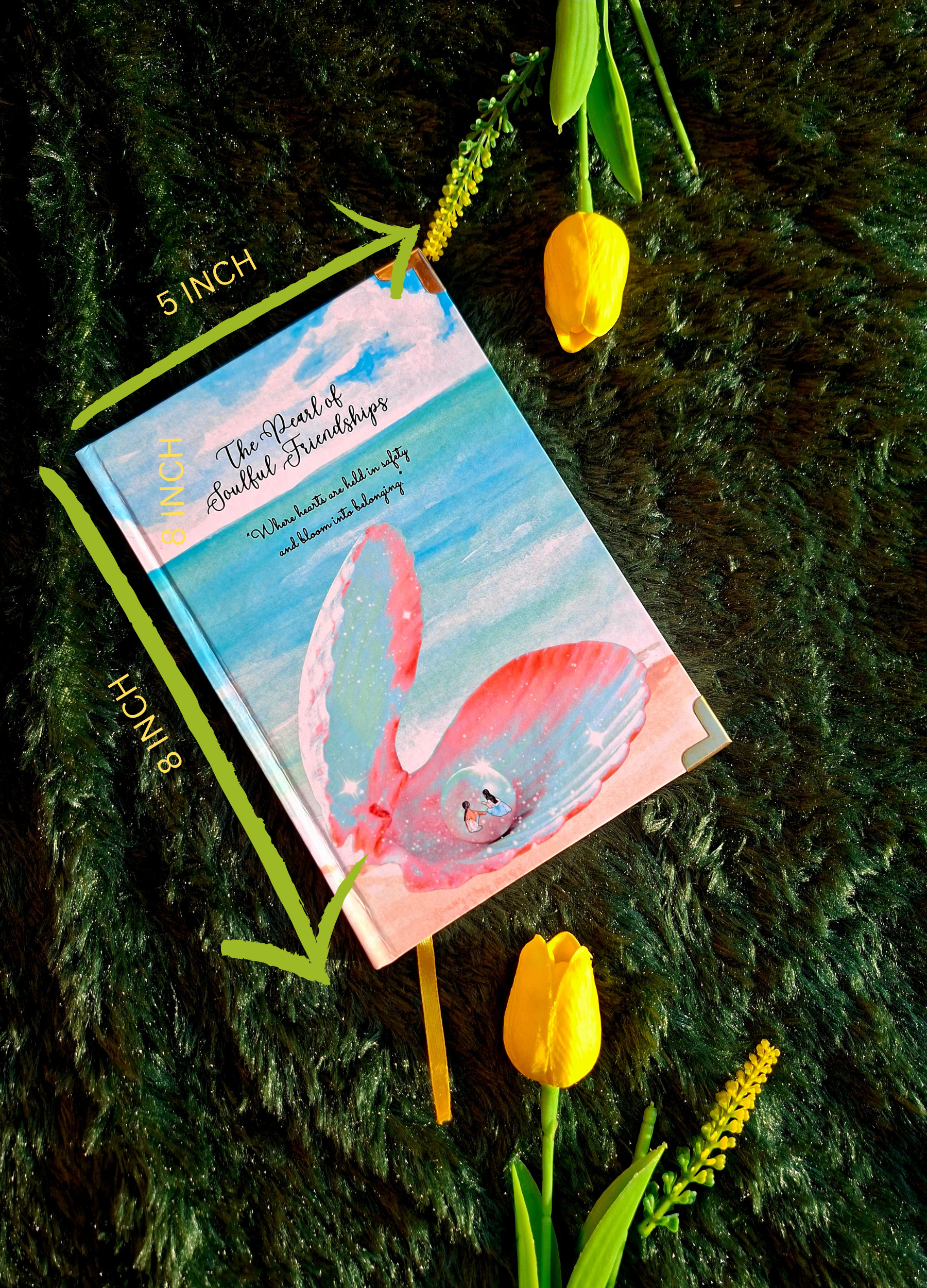 The Pearl of Soulful Friendships - Diary (A5 Size) + Affirmation & Meditation Cards