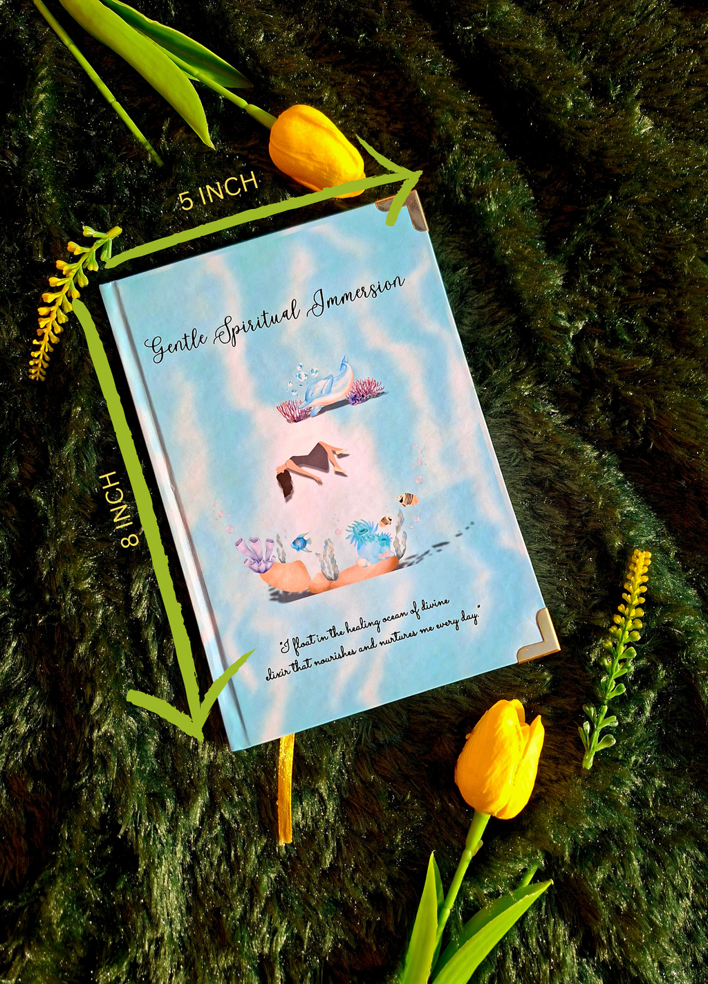 Gentle Spiritual Immersion- Diary (A5 Size) + Affirmation & Meditation Cards