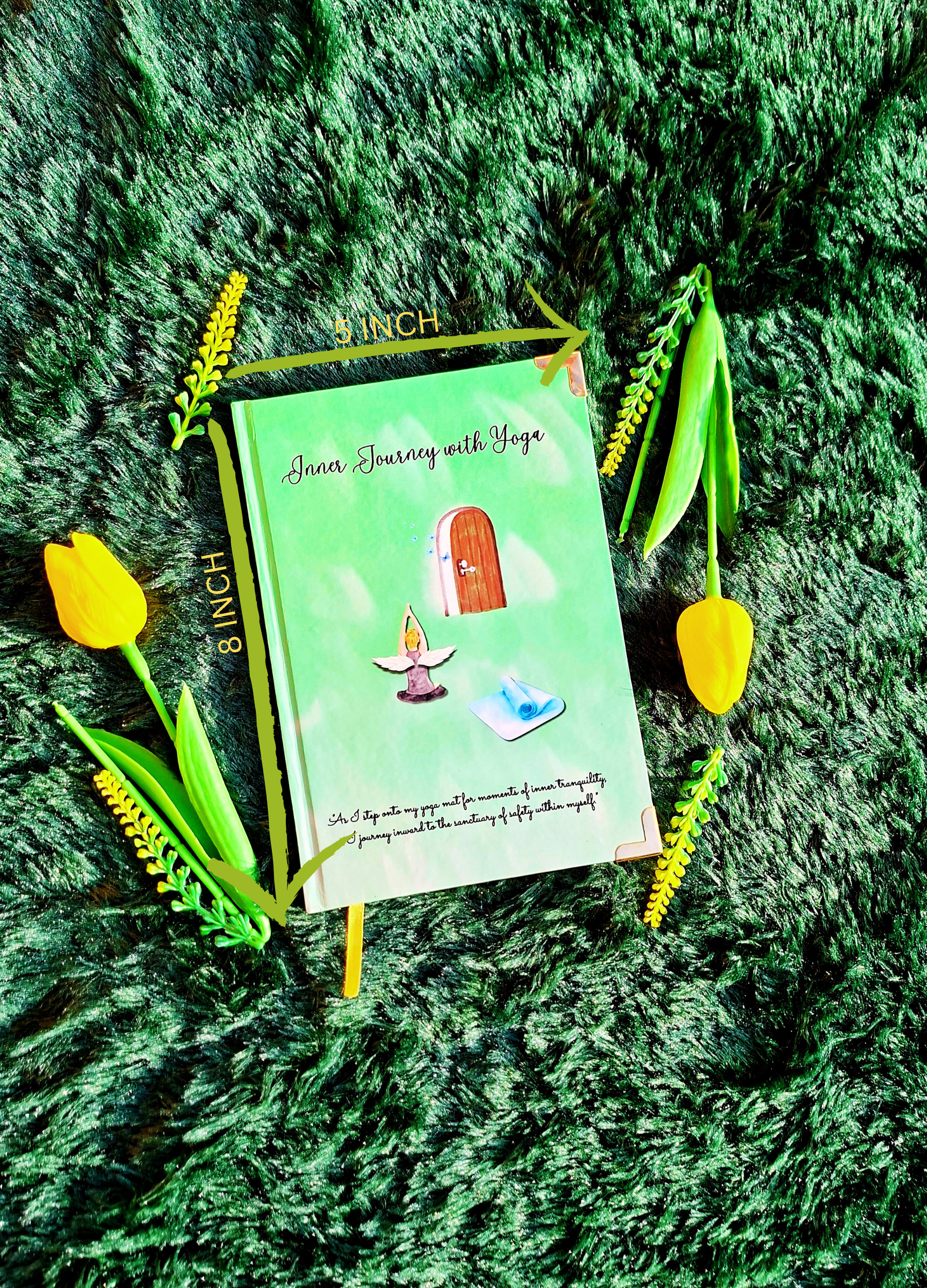 Inner Journey With Yoga- Diary (A5 Size) + Affirmation & Meditation Cards