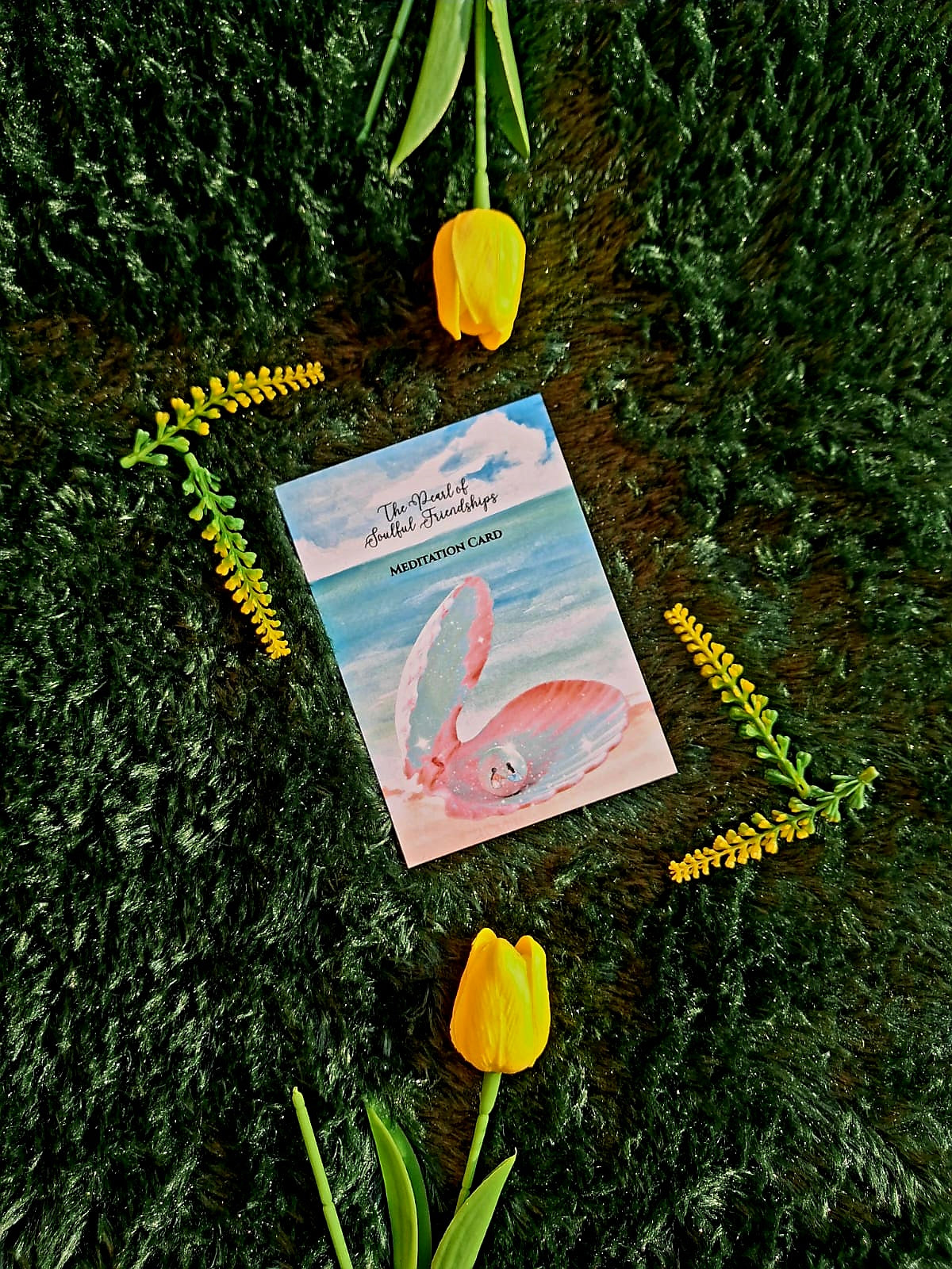 The Pearl of Soulful Friendships - Diary (A5 Size) + Affirmation & Meditation Cards