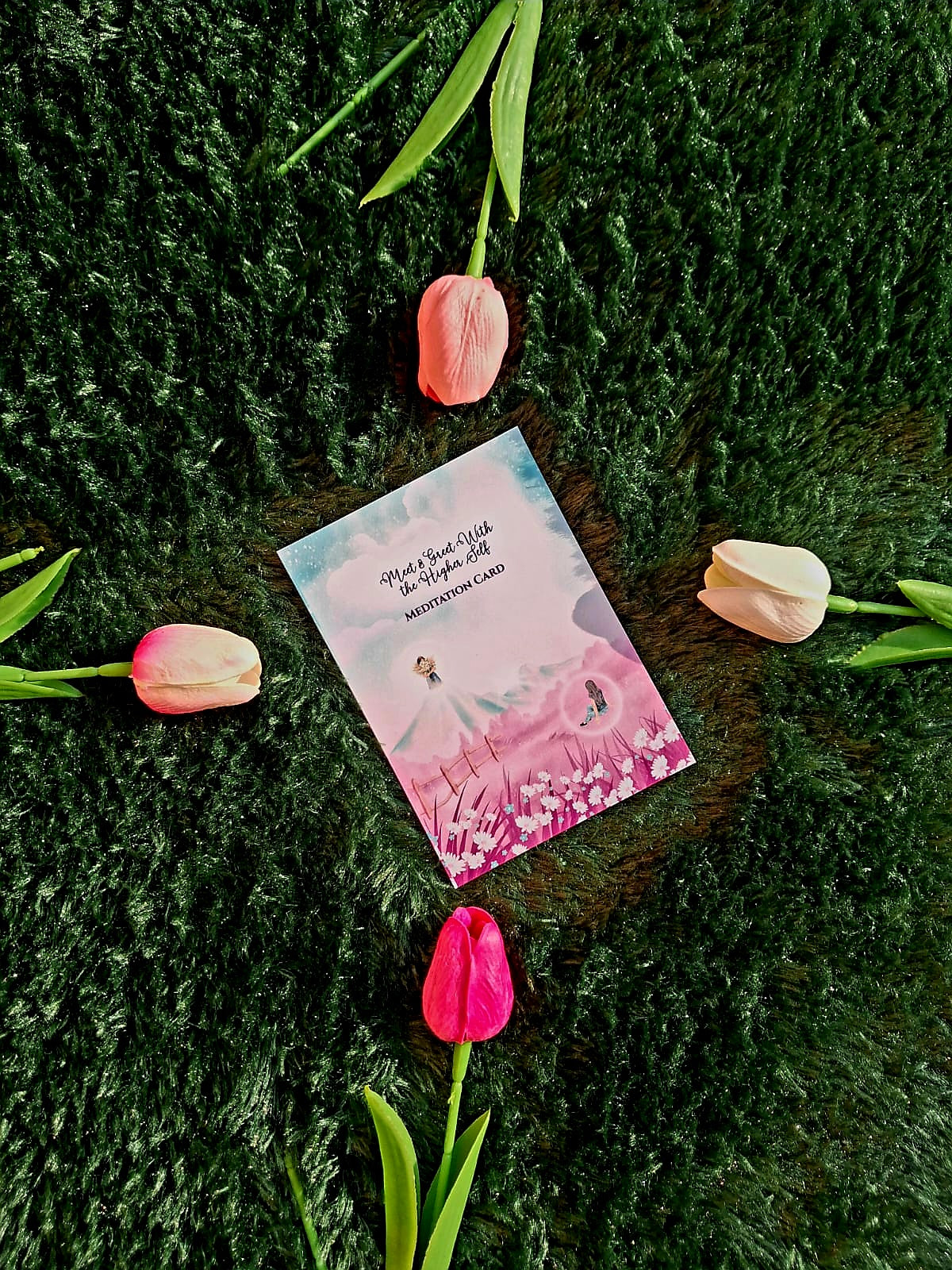 Meet and Greet With Higher Self - Spiral Notebook + Affirmation & Meditation Cards