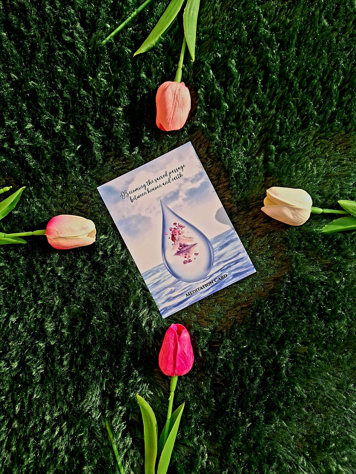 Sacred passage between heaven and earth - Executive Diary + Affirmation & Meditation Cards